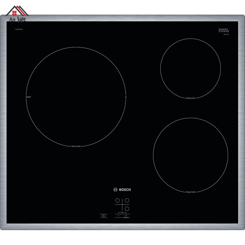 Bếp từ 3 vùng nấu lắp âm Bosch PUC64RAA5E Seri 2