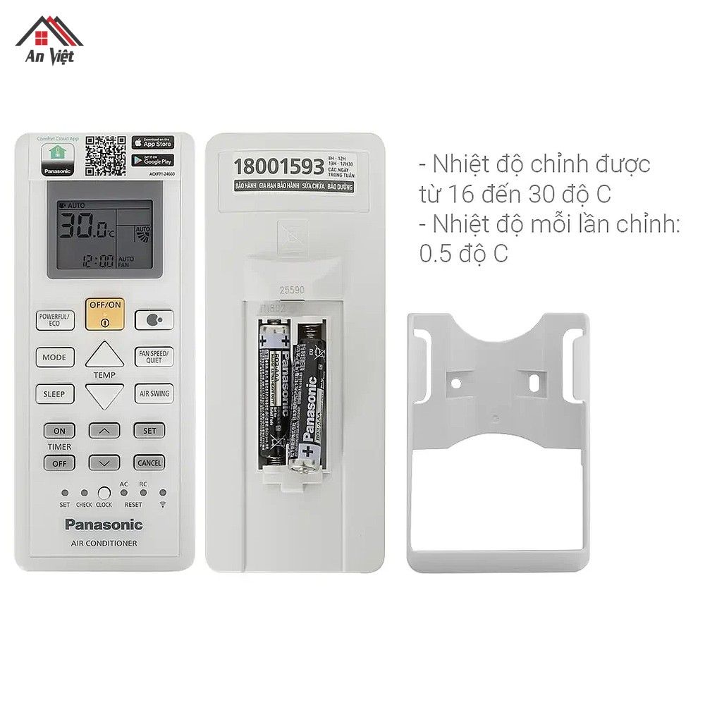 Điều hòa Panasonic 1 chiều Inverter 9000BTU CU/CS-LU9AKH-8 - hình 3