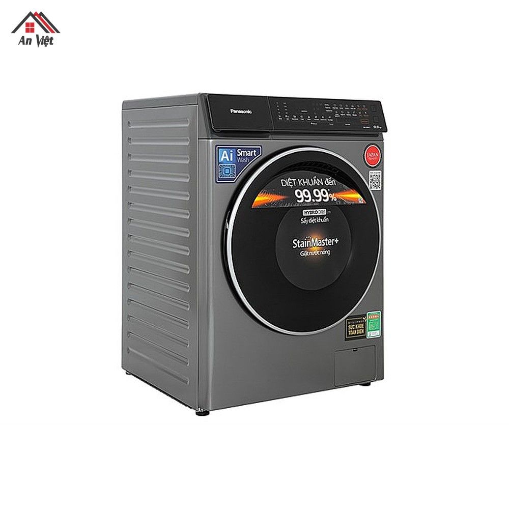 Máy giặt lồng ngang Panasonic Inverter 9.5kg NA-V95FC1LVT - hình 2