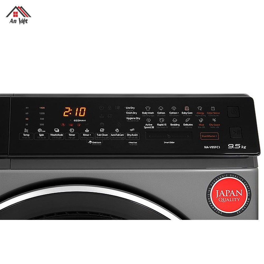 Máy giặt lồng ngang Panasonic Inverter 9.5kg NA-V95FC1LVT - hình 4