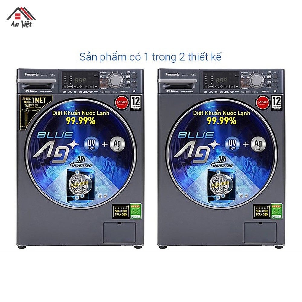 Máy giặt lồng ngang Panasonic Inverter 9.5kg NA-V95FX2BVT