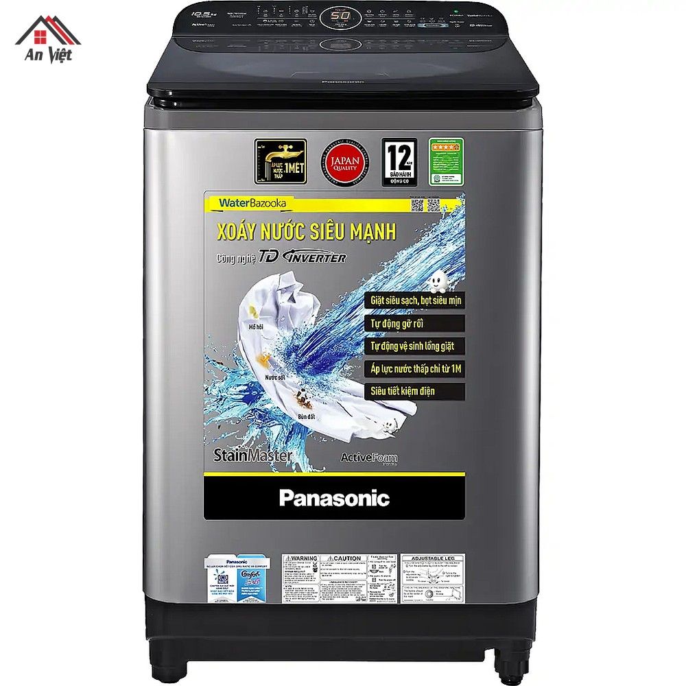 Máy giặt lồng đứng Panasonic Inverter 8.5kg NA-FD85X1LRV