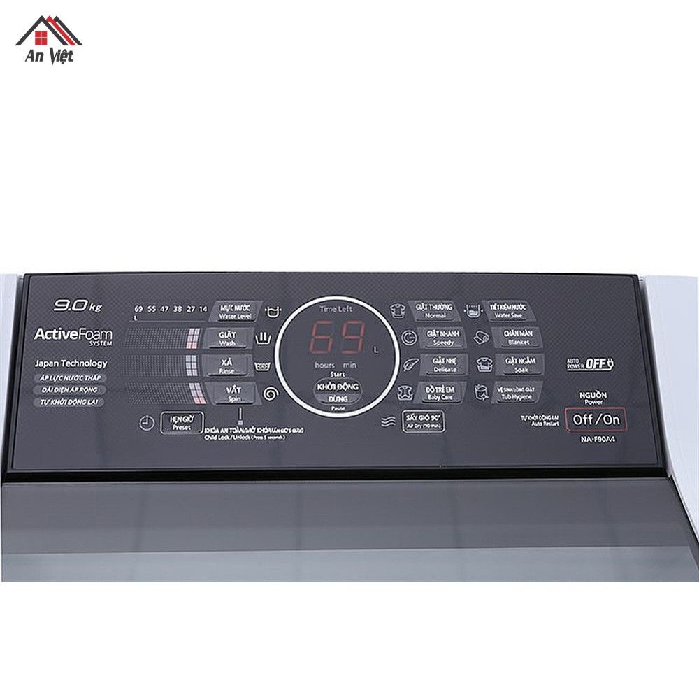 Máy giặt lồng đứng Panasonic 9kg NA-F90A4HRV - hình 4