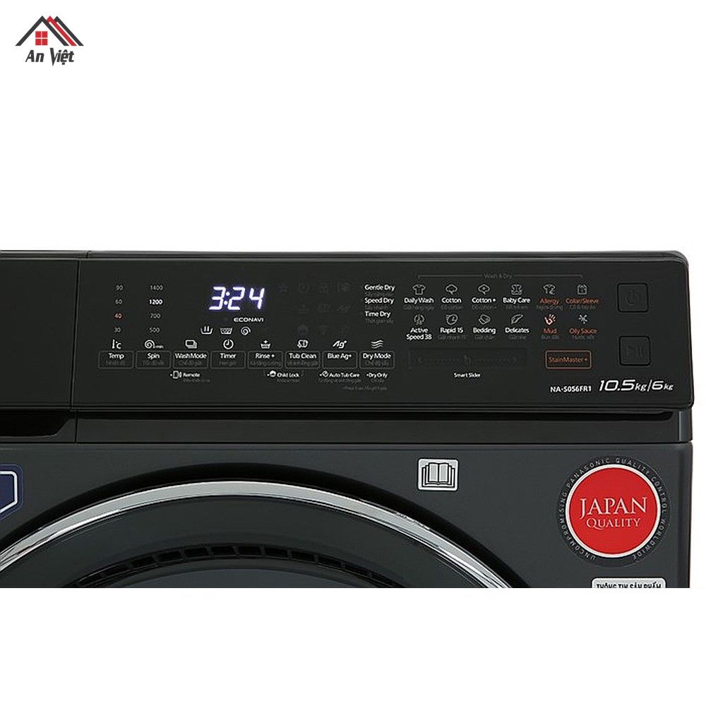 Máy giặt sấy lồng ngang Panasonic 10.5kg NA-S056FR1BV - hình 3