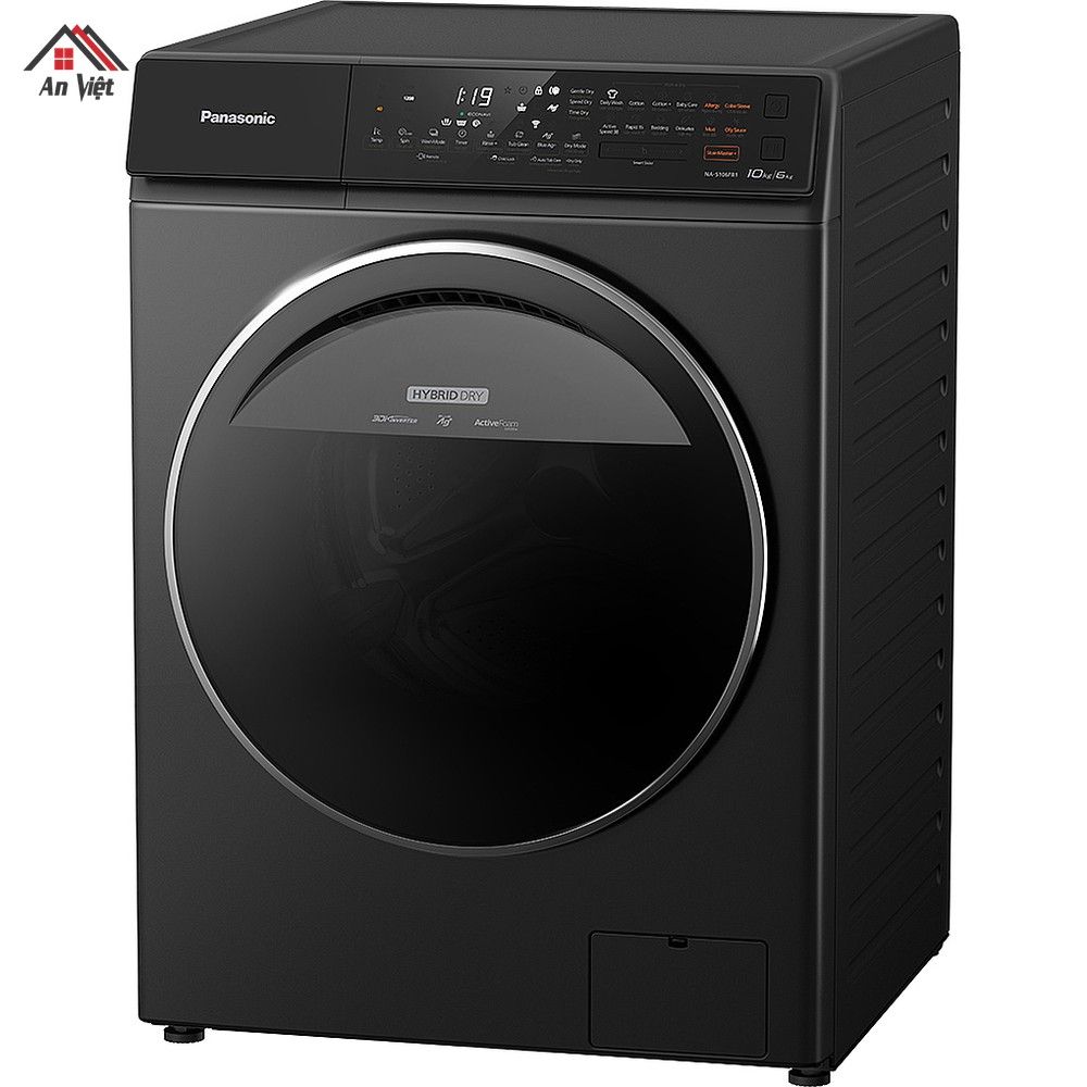 Máy giặt sấy lồng ngang Panasonic 10kg NA-S106FR1BV - hình 1