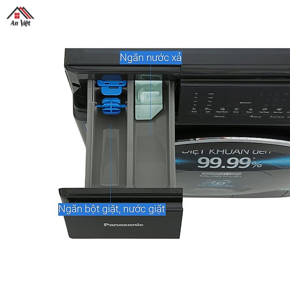 Máy giặt sấy lồng ngang Panasonic 9.5kg NA-S956FR1BV - hình 4