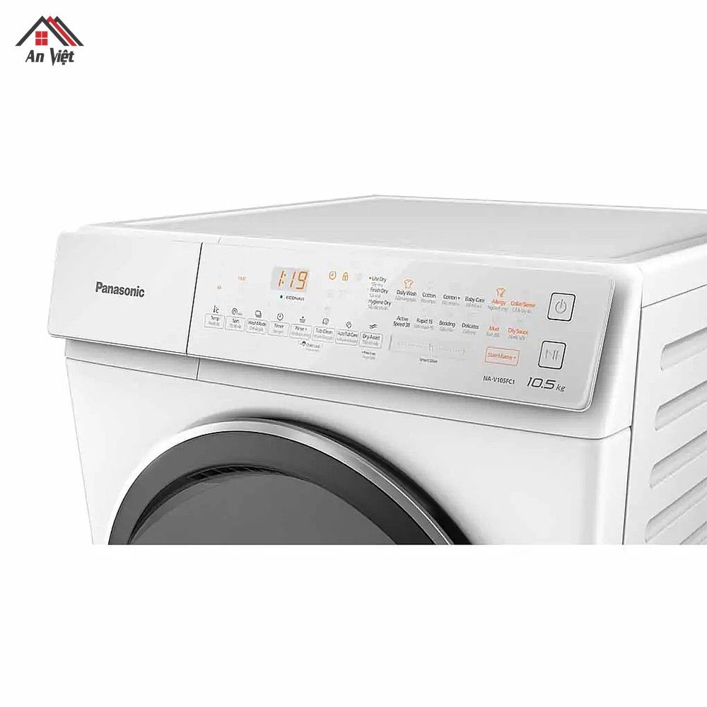 Máy giặt sấy lồng ngang Panasonic Inverter 10.5kg NA-V105FC1WV - hình 6