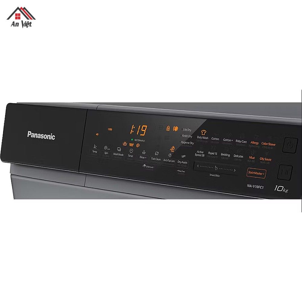 Máy giặt sấy lồng ngang Panasonic Inverter 10kg NA-V10FC1LVT - hình 1