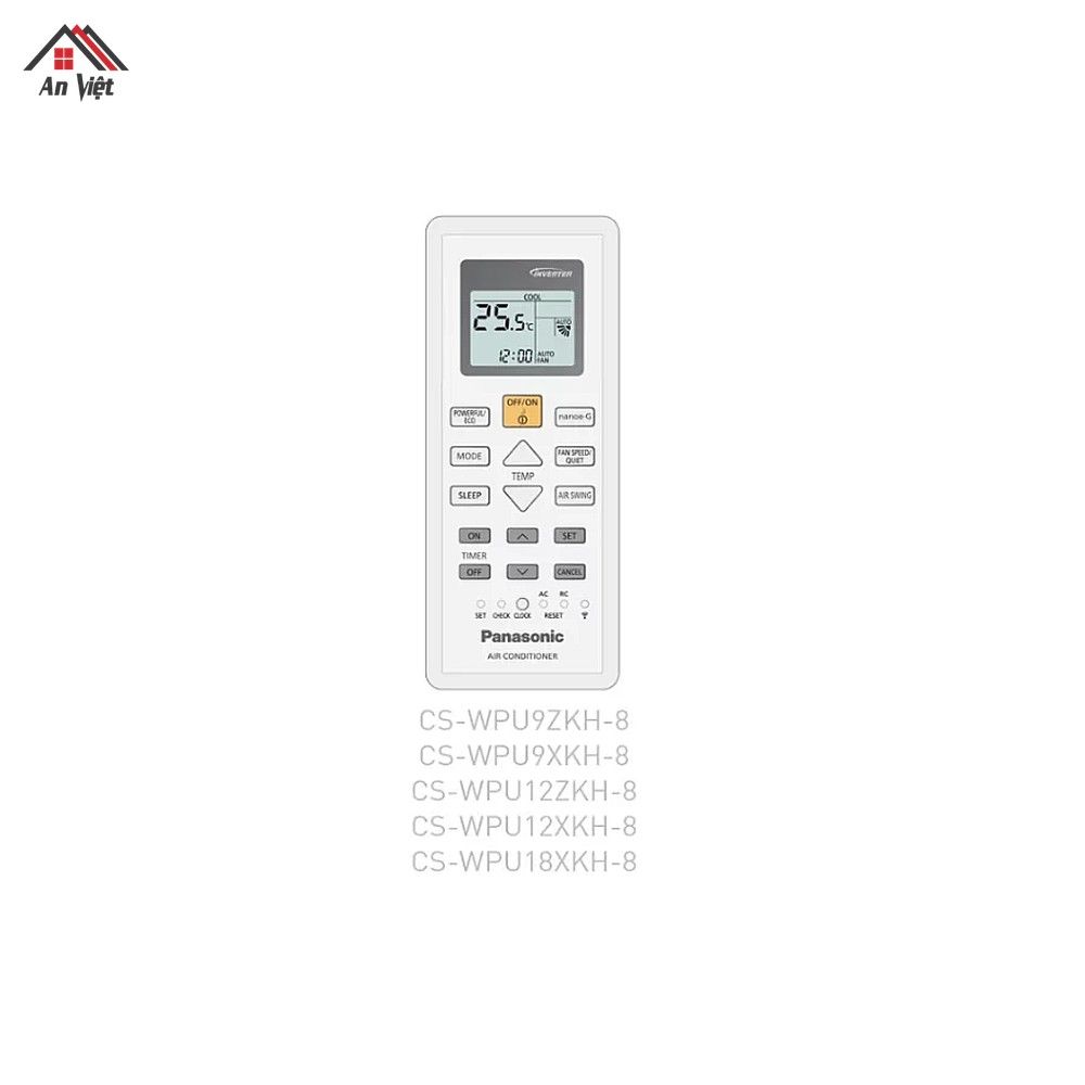 Máy lạnh Panasonic 1 chiều Inverter 9000 BTU CU/CS-WPU9ZKH-8 - hình 4