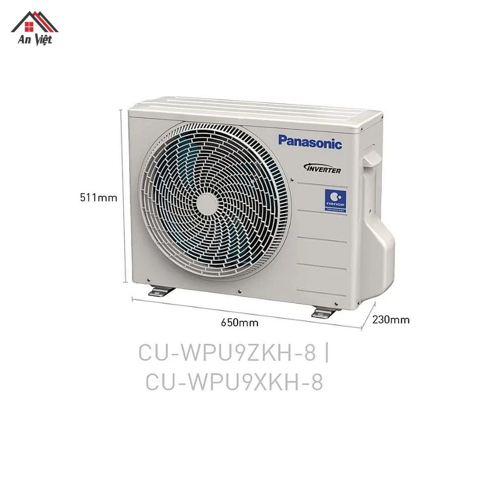 Máy lạnh Panasonic 1 chiều Inverter 9000 BTU CU/CS-WPU9ZKH-8 - hình 5