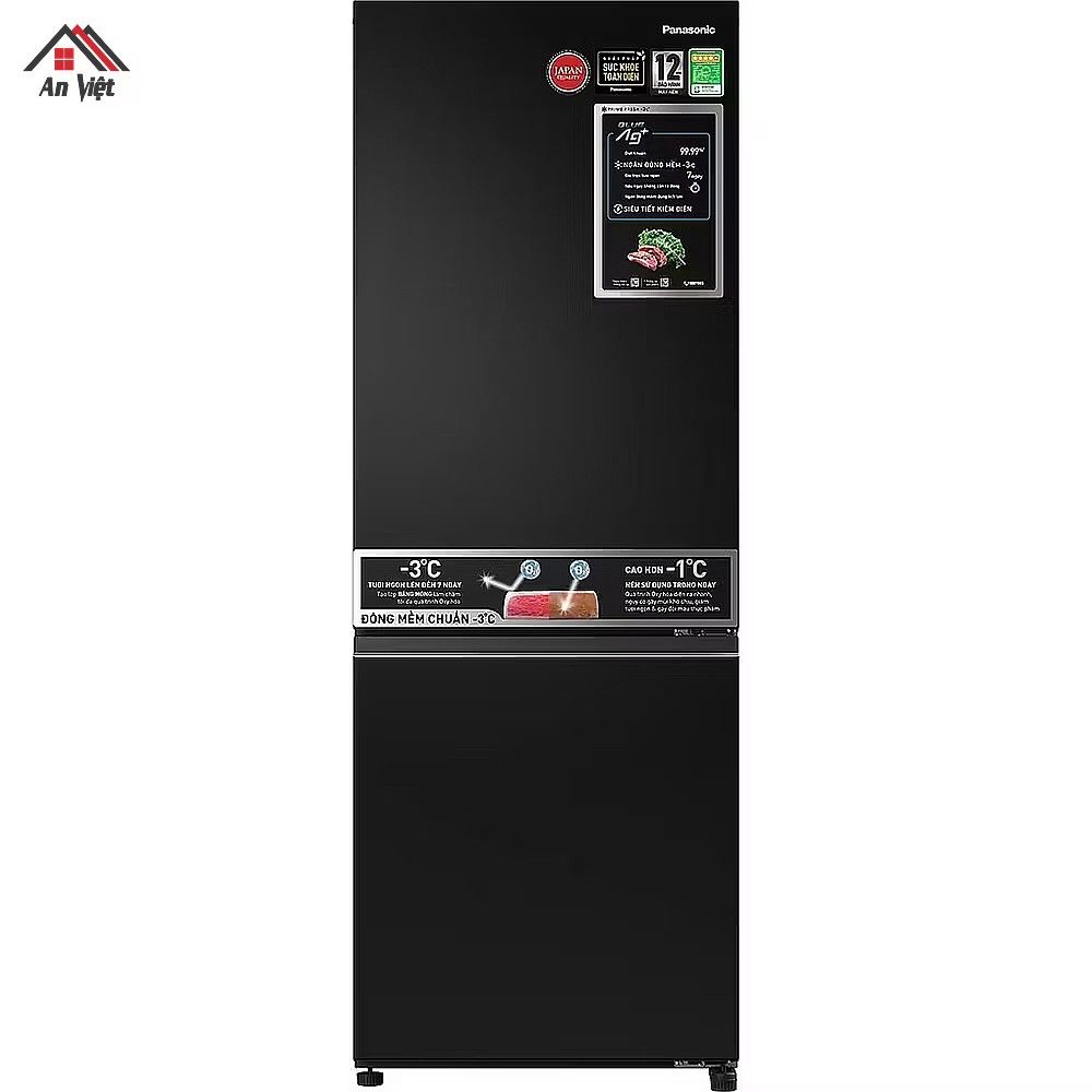 Tủ lạnh ngăn đá dưới Panasonic Inverter 300 lít NR-BV331BPKV-A