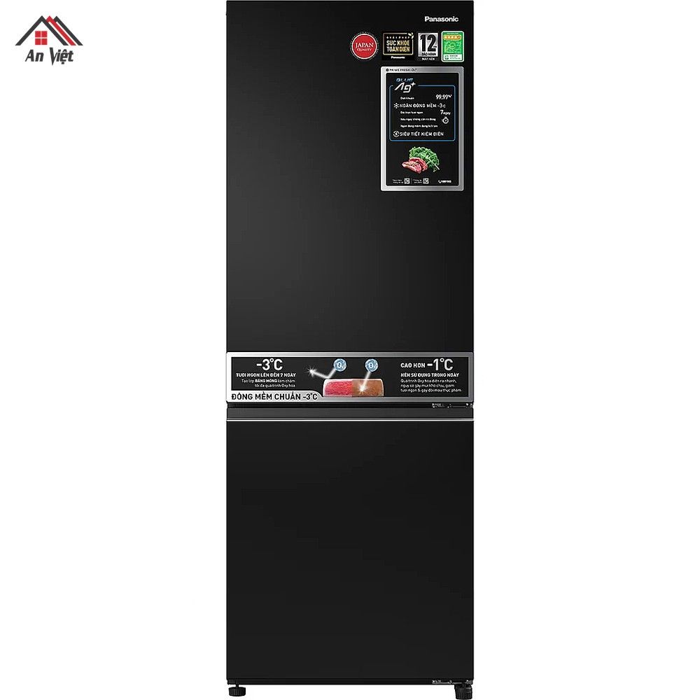 Tủ lạnh ngăn đá dưới Panasonic Inverter 300 lít NR-BV331BPKV