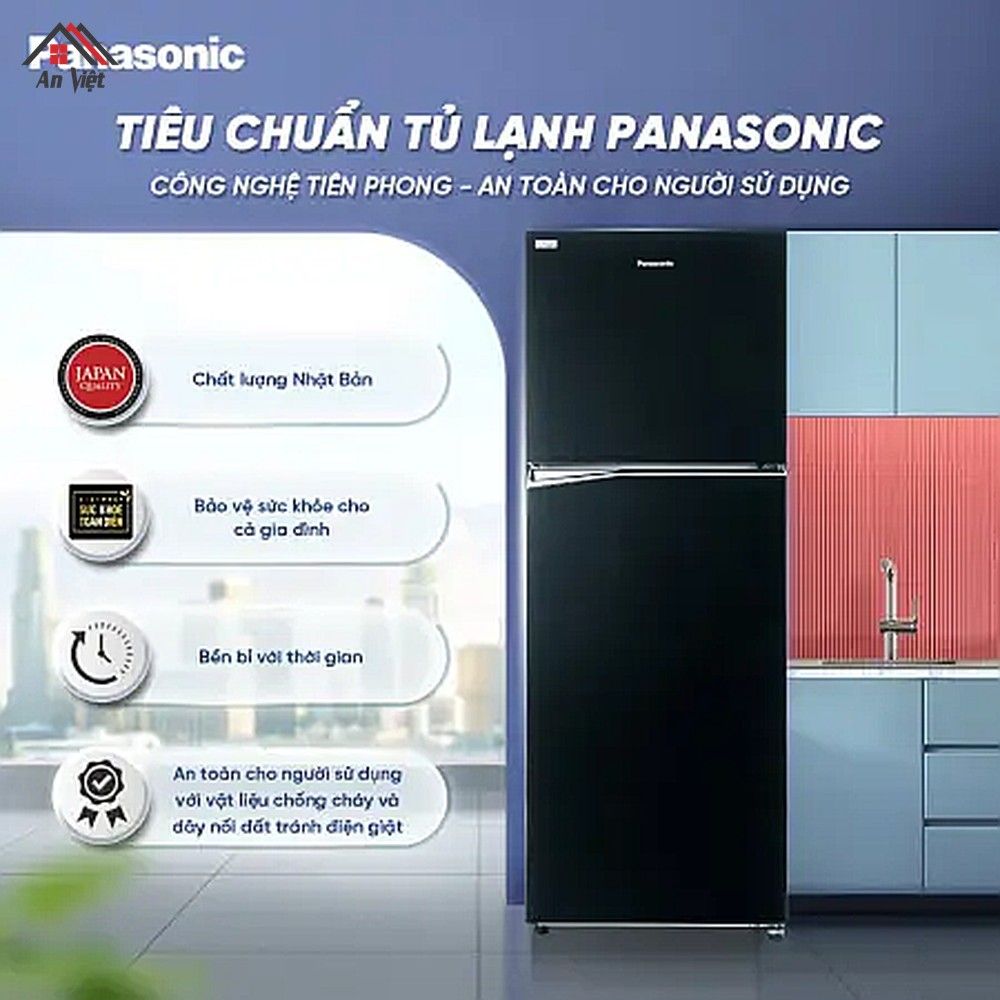 Tủ lạnh ngăn đá trên Panasonic Inverter 366 lít NR-TL381BPKV-A - hình 1