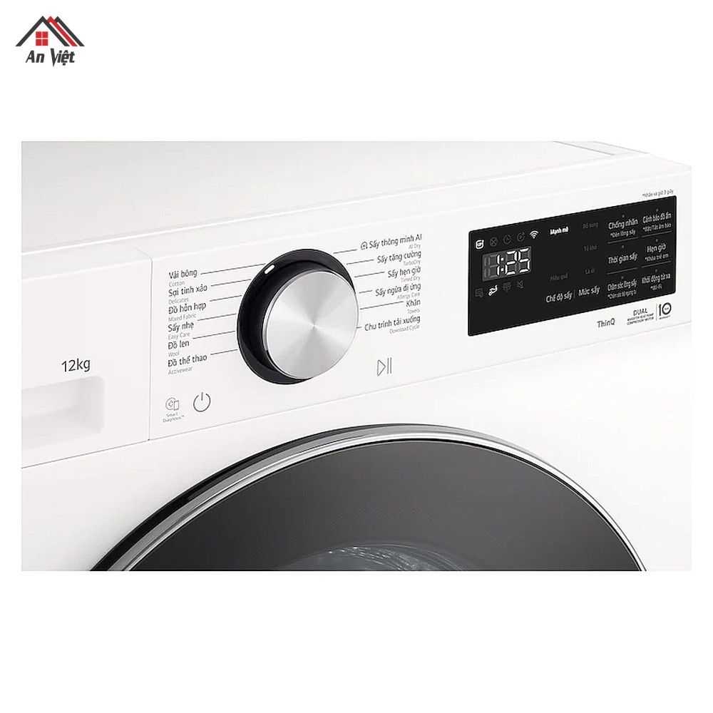 Máy sấy LG AI DUAL Inverter 12kg RX12VHP5WB - hình 3