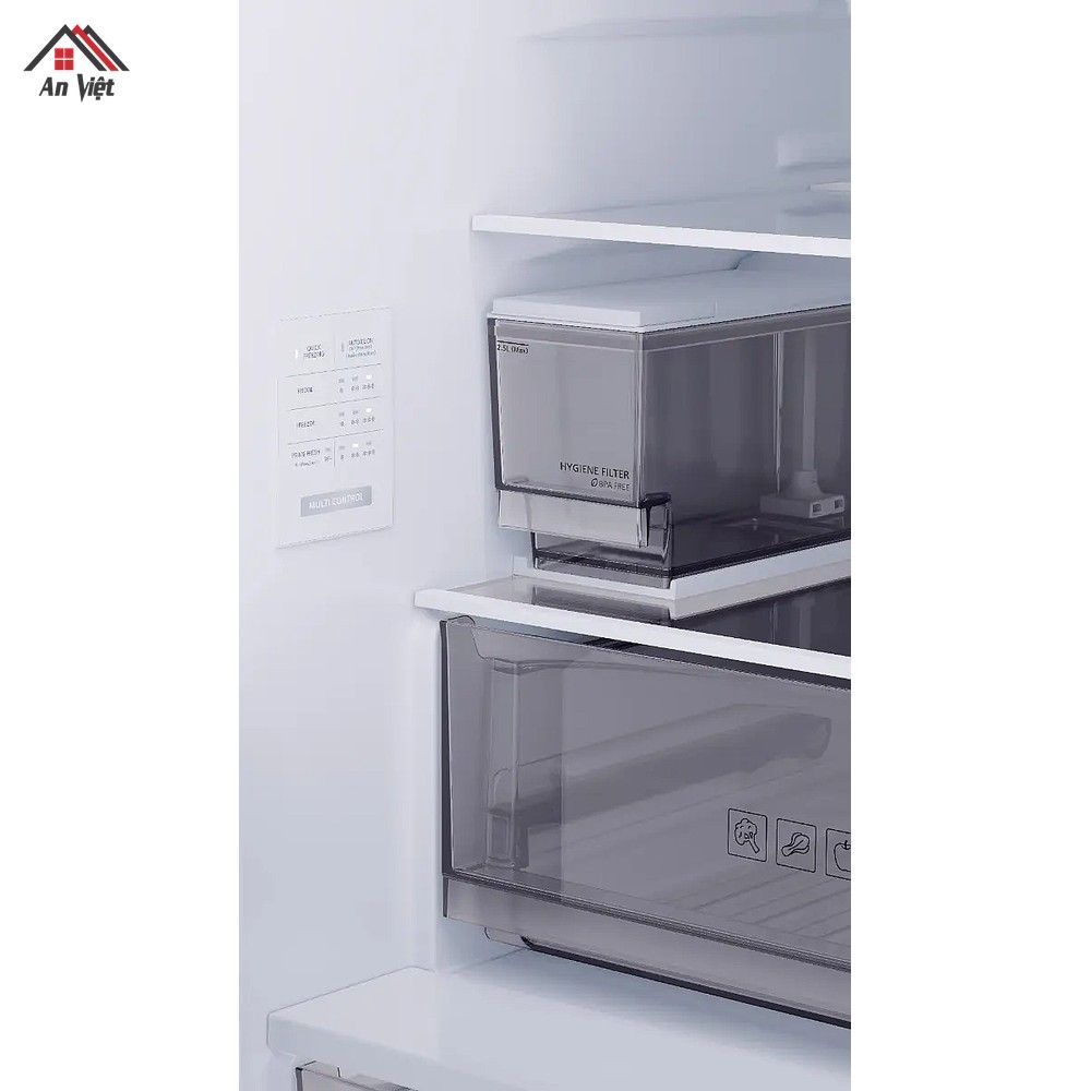Tủ lạnh ngăn đá dưới Panasonic 336L NR-BV372HWWV - hình 5