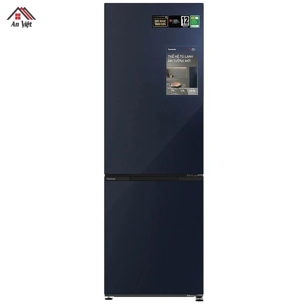 Tủ lạnh ngăn đá dưới Panasonic 366L NR-BV412HGKV