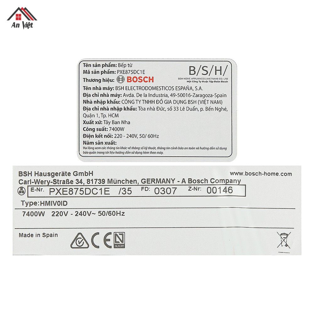 Bếp từ 4 vùng nấu lắp âm Bosch PXE875DC1E - hình 11