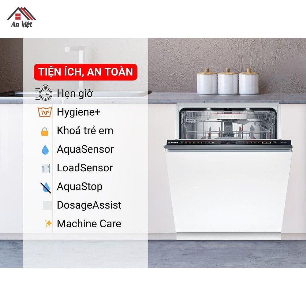 Máy Rửa Bát Âm Tủ Bosch SMV8ZDX86M Series 8 Zeolith - hình 7