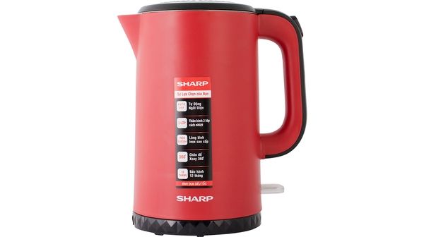 Ấm siêu tốc 1.7 lít Sharp EKJ-17EVPS-RD
