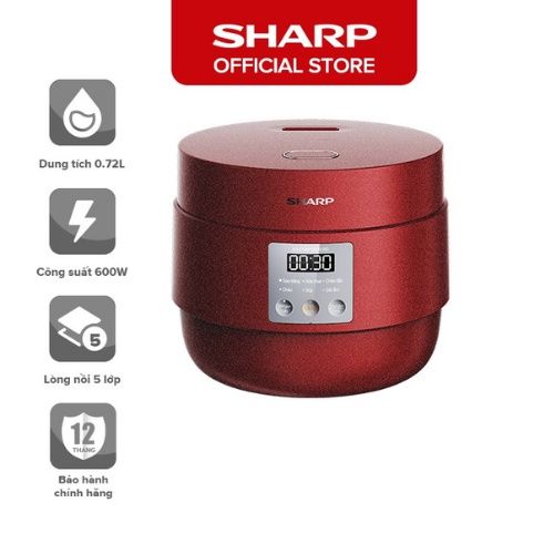 Nồi cơm điện 1.0 lít Sharp KS-COM100DV-RD