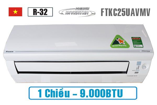 Điều hòa Daikin 1 chiều inverter 9.000BTU FTKC25UAVMV