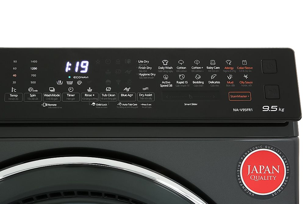 Máy giặt sấy lồng ngang Panasonic 9.5kg NA-V95FR1BVT - hình 5