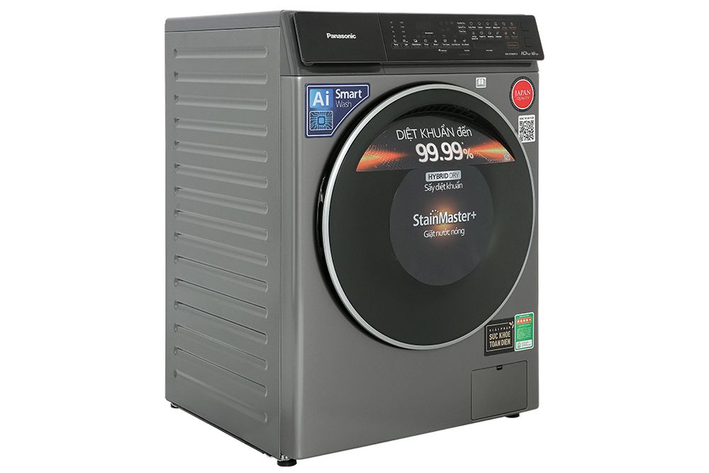Máy giặt sấy lồng ngang Panasonic Inverter 10kg NA-S106FC1LV - hình 4