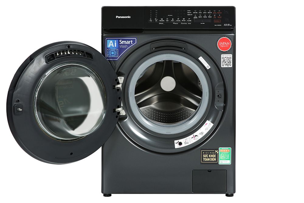 Máy giặt sấy lồng ngang Panasonic 10.5kg NA-V105FR1BV - hình 2
