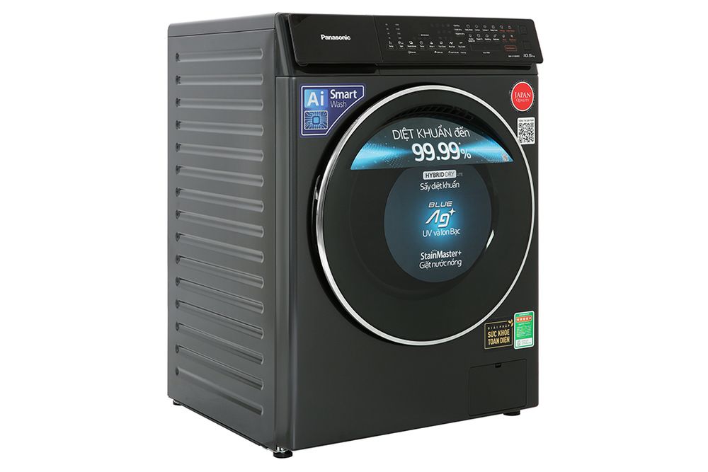 Máy giặt sấy lồng ngang Panasonic 10.5kg NA-V105FR1BV - hình 3