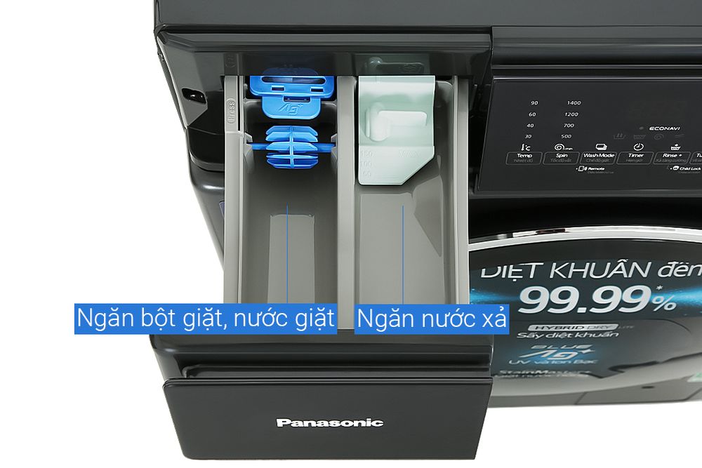 Máy giặt sấy lồng ngang Panasonic 10.5kg NA-V105FR1BV - hình 4