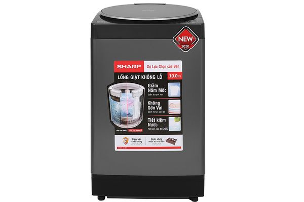 Máy giặt lồng đứng Sharp 10kg ES-Y100HV-S
