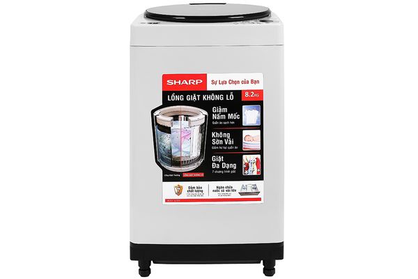 Máy giặt lồng đứng Sharp 8.2kg ES-W82GV-H