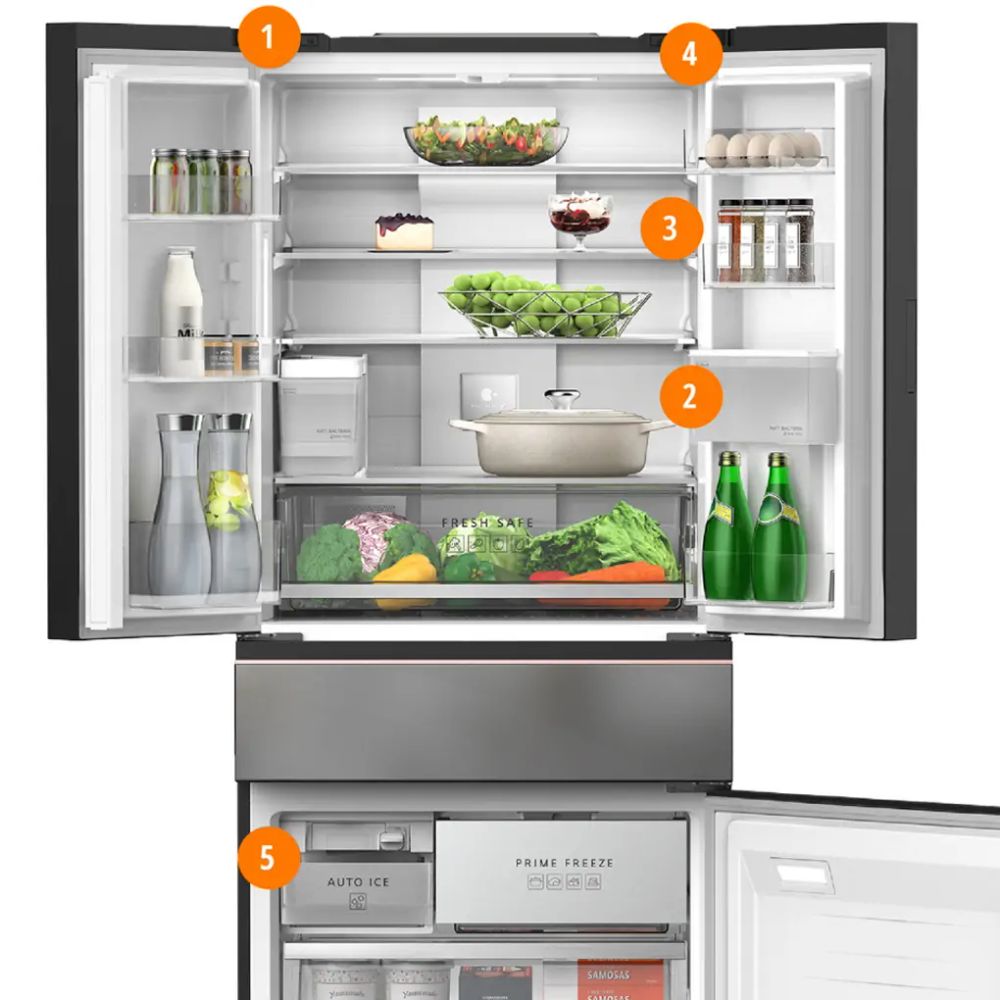 Tủ lạnh Multidoor Panasonic Inverter 540 Lít NR-YW590YHHV - hình 4