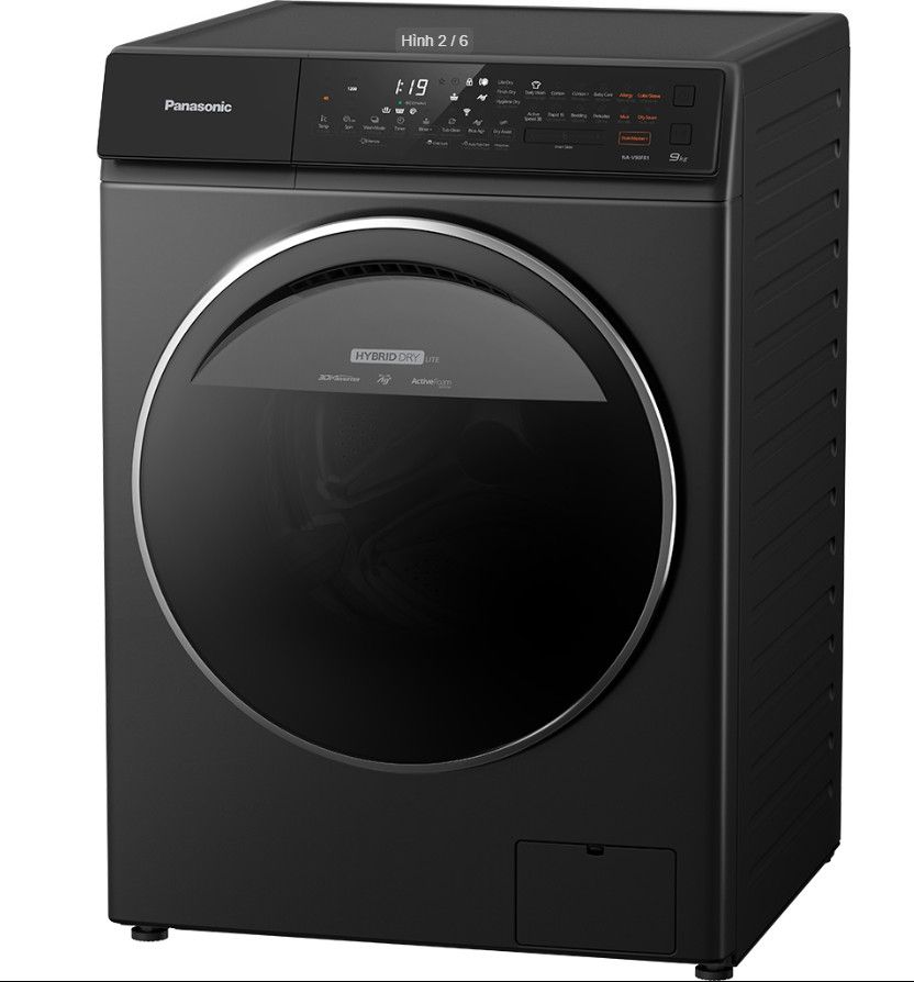 Máy giặt sấy lồng ngang Panasonic 9kg NA-V90FR1BVT - hình 1
