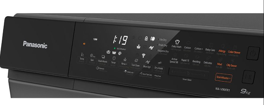 Máy giặt sấy lồng ngang Panasonic 9kg NA-V90FR1BVT - hình 2