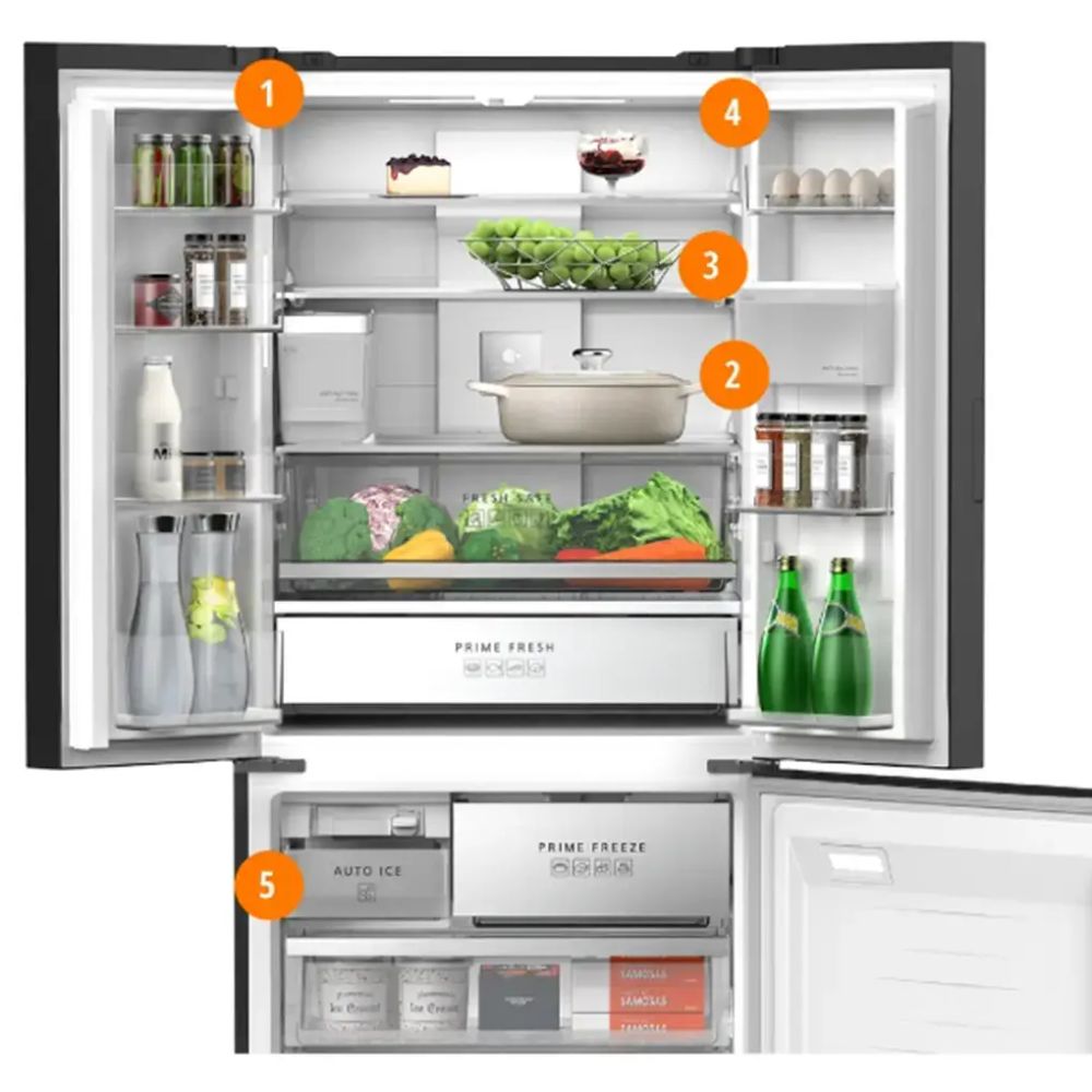 Tủ Lạnh Multidoor Panasonic Inverter 495 Lít NR-CW530XHHV - hình 1
